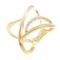 K18YG ダイヤモンド リング 0.09CT