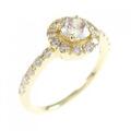 K18YG ダイヤモンド リング 0.30CT