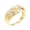 K18YG ダイヤモンド リング 0.37CT
