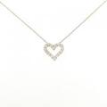 K18YG ハート ダイヤモンド ネックレス 0.30CT