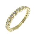 K18YG ハーフエタニティ ダイヤモンド リング 0.50CT