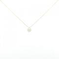 K18YG フラワー ダイヤモンド ネックレス 0.35CT