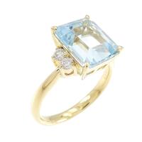 K18YG ブルートパーズ リング