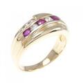 K18YG ルビー リング 0.50CT
