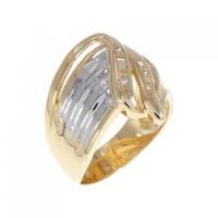 K18YG/PT ダイヤモンド リング