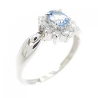 PT アクアマリン リング 0.35CT