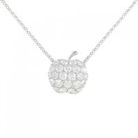 PT アップル パヴェ ダイヤモンド ネックレス 1.02CT