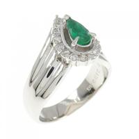 PT エメラルド リング 0.31CT