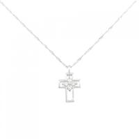 PT クロス ダイヤモンド ネックレス 0.10CT
