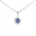 PT サファイヤ ネックレス 0.52CT
