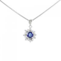 PT サファイヤ ネックレス 0.52CT