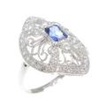 PT サファイヤ リング 0.59CT