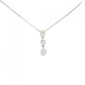 PT スリーストーン ダイヤモンド ネックレス 0.30CT