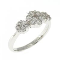 PT フラワー ダイヤモンド リング 0.51CT