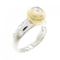 PT/K18YG ダイヤモンド リング 0.24CT