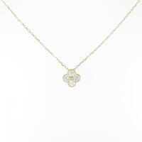 【リメイク】K18YG ダイヤモンド ネックレス 0.20CT