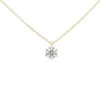 【リメイク】K18YG ダイヤモンド ネックレス 0.316CT G SI2 EXT H&C