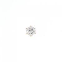 【リメイク】K18YG ダイヤモンドピアス 0.326CT I I1 VG 片耳