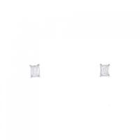 【リメイク】プラチナダイヤモンドピアス 0.281CT E?F VS1 ファンシーカット
