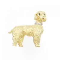 【ヴィンテージ】ティファニー ドッグ サファイヤブローチ