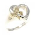 【ヴィンテージ】ティファニー ハート×リボン リング