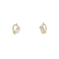 【新品】K18YG ダイヤモンド ピアス 0.10CT