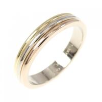 カルティエ スリーゴールドウエディング リング