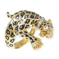 カレライカレラ ヒョウ カラーストーンリング