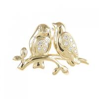 タサキ バード ブローチ 0.10CT