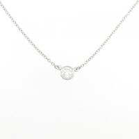 ティファニー バイザヤード ネックレス 0.20CT H VVS1 3EXT