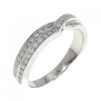 ハリーウィンストン ツーロウ パヴェ リング