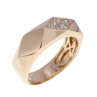 K18PG ダイヤモンド リング 0.18CT