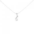 K18WG ダイヤモンド ネックレス 0.10CT