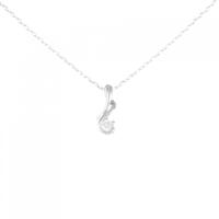 K18WG ダイヤモンド ネックレス 0.10CT