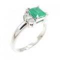 PT エメラルド リング 0.80CT