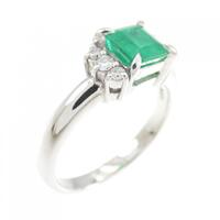 PT エメラルド リング 0.80CT