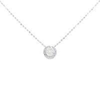 K18WG ダイヤモンド ネックレス 0.23CT