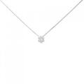 K18WG ソリティア ダイヤモンド ネックレス 0.10CT