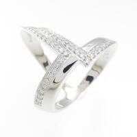 K18WG ダイヤモンド リング 0.32CT