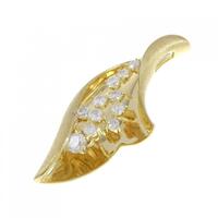 K18YG ダイヤモンド ペンダント 0.185CT