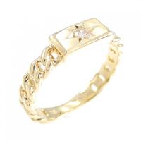 K18YG ダイヤモンド リング 0.05CT