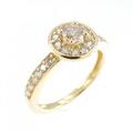 K18YG ダイヤモンド リング 0.18CT