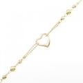 K18YG ハート ブレスレット