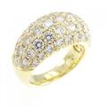 K18YG パヴェ ダイヤモンド リング 3.00CT
