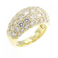 K18YG パヴェ ダイヤモンド リング 3.00CT