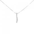 K18WG ダイヤモンド ネックレス 0.10CT