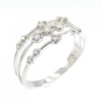 K18WG ダイヤモンド リング 0.20CT
