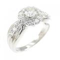 PT フラワー ダイヤモンド リング 1.00CT
