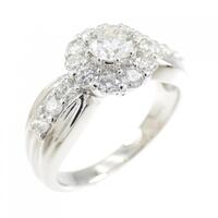 PT フラワー ダイヤモンド リング 1.00CT