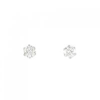 PT ソリティア ダイヤモンド ピアス 0.30CT